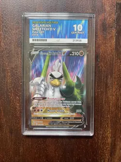 Pokemon TCG Card Galarian Sirfetch’d V 174/185 Vivid Voltage Art Ace 10 Gem Mint - Image 1
