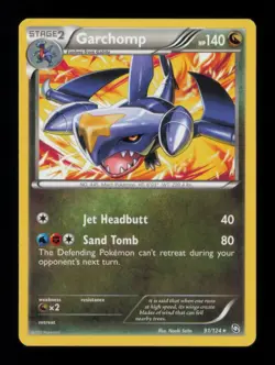 GARCHOMP RARE 91/124 LP POKEMON - Image 1