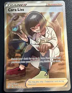 Pokemon TCG Cara Liss 067/072 Shining Fates Trainer Supporter Full Art Holo - Image 1