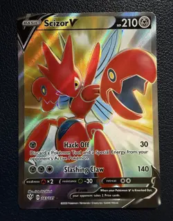 Scizor V 183/189 Darkness Ablaze Full Art Holo Ultra Rare English 2020 - Image 1