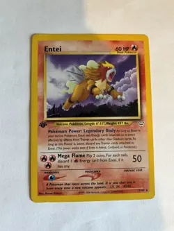 The Pokemon Company Entei 17/64 Neo Revelation 1st Edition Regular Rare 60HP EN - Image 2