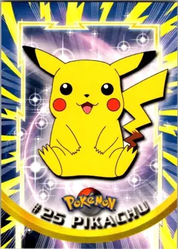 1999 Topps Pokemon Blue Logo Pikachu - Image 1