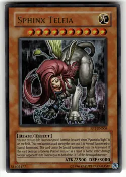 Sphinx Teleia Ultra Rare EP1-EN003 Yu-Gi-Oh! Movie Exclusive Pack LP - Image 1