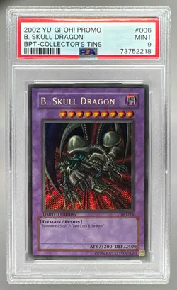 2002 Yu-Gi-Oh! Promo 6 B. Skull Dragon PSA 9 73752218 - Image 1