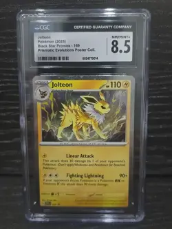 CGC 8.5 Jolteon Cosmos Holo Black Star Promo SVP169 Scarlet & Violet Pokemon - Image 1