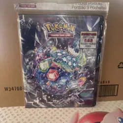 Pokemon Paradox Rift 9 Pocket Binder - Roaring Moon / Iron Valient - Image 1