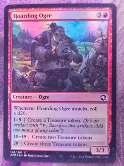 Hoarding Ogre 146 Adventures in the Forgotten Realms MtG Foil NM - Image 1