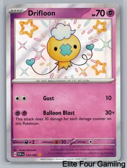 Drifloon 155/091 Shiny Rare Paldean Fates Pokemon Near Mint - Image 1