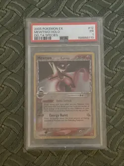 2005 Pokemon EX Delta Species #12 Mewtwo Holo PSA 1 PR LOW POP 🔥💎 - Image 1