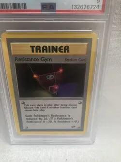 PSA 9 Pokemon Gym Challenge Unlimited Resistance Gym Non Holo Rare 109/132 MINT - Image 2