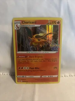 Charizard 10/78 Pokemon GO Holo Rare Pokemon Card TCG - Image 1
