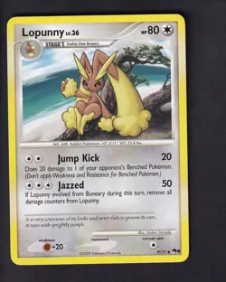 Lopunny 9/17 Uncommon POP Series 9 Pokemon Near Mint - Image 1