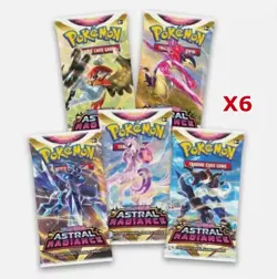 POKEMON TCG: Astral Radiance Booster Pack - 6 Pack Lot - Image 1