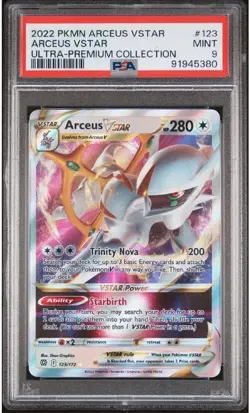 2022 Pokemon Brilliant Stars #123 Arceus PSA 9 MINT - Image 1