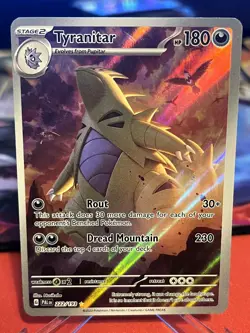 Tyranitar 222/193 Illustration Rare Paldea Evolved Pokemon Lightly Played - Image 1