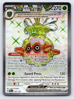 Forretress ex 230/193 Ultra Rare Paldea Evolved Pokemon Near Mint - Image 1