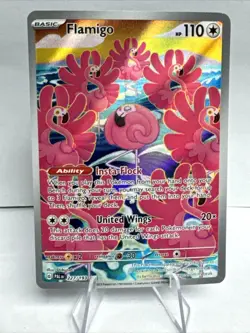 Pokemon TCG: Flamigo (Illustration Rare) - Paldea Evolved 227/193 - Image 1