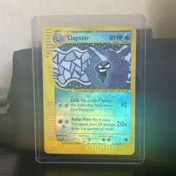 Pokemon Cloyster Expedition Base Set Holo Rare #8/165 80 HP English 2002 - Image 1