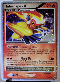 Infernape LV.X 121/130 - Holo Ultra Rare - Diamond & Pearl - Near Mint / LP - Image 2