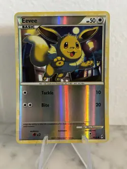 Pokemon TCG Eevee 56/95 Call of Legends Common Reverse Holo LP - Image 1