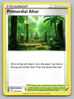 Pokemon TCG SWSH12: Silver Tempest Primordial Altar 161/195 - Image 1