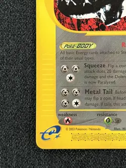 Pokemon TCG Steelix 31/144 Skyridge Rare Moderately Played. - Image 2