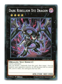 Dark Rebellion Xyz Dragon - LEHD-ENC33 1st Edition - YuGiOh-LP - Image 1