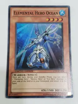 Yu-Gi-Oh! TCG Elemental Hero Ocean 2010 Collectors Tin CT07-EN018 Limited Super… - Image 1