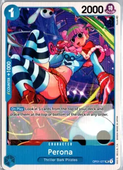 Perona OP01-077 Uncommon Romance Dawn One Piece Near Mint - Image 1