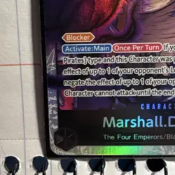 Bandai One Piece CCG Marshall D. Teach OP09-093 SR Holo Blocker Pirates - Image 5