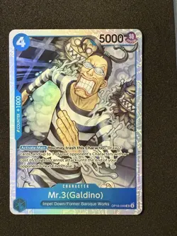 Mr. 3 (Galdino) OP16-056 Character Foil English 4C 5000 COMBINED SHIPPING - Image 1