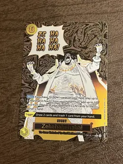 One Piece The Time Of Battle Zehahahahaha! OP16-116 R Alt Art English - Image 4