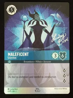 Maleficent - Uninvited (Alternate Art) - Disney100 Promos (D100) - Lorcana - Image 1