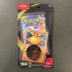 Pokemon Perfect Order Mega Evolution Makuhita Blister Pack w/ Coin & Promo Card - Image 1