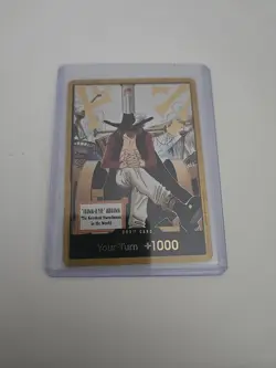 DON!! Card (Dracule Mihawk) (Gold) The Azure Sea's Seven Foil - Image 5