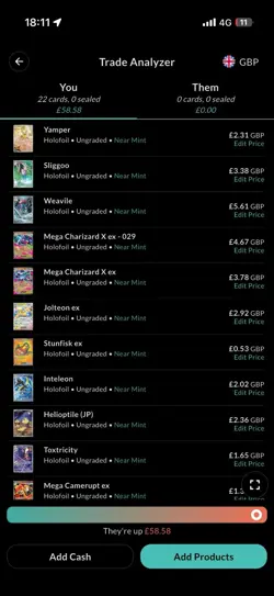 Pokemon Card Bundle 22 EX's, Full Arts, IRS Various Sets - Image 2