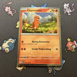 Charmander 004/165 Cosmos Holo NM -Rare Holo Pokemon Card- Pokemon 151 (2z) - Image 1