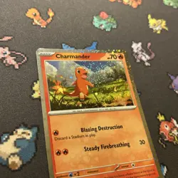 Charmander 004/165 Cosmos Holo NM -Rare Holo Pokemon Card- Pokemon 151 (2z) - Image 2