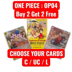 One Piece OP04 Kingdoms of Intrigue - Single Cards C / UC / L - Buy 2 Get 2 Free - Image 1