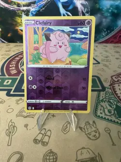 Clefairy 053/172 Reverse Holo Brilliant Stars Pokemon Card - Image 1