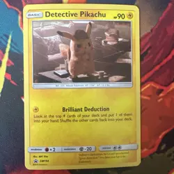 Pokemon TCG Detective Pikachu SM194 Cosmos Holo Black Star Promo Card NM/Mint - Image 1