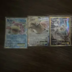 Pokemon TCG 3-Card EX Holo Lot - Pidgeot EX & Mewtwo EX Standard Size - Image 1
