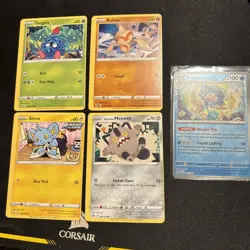 Pokemon Miscut Lot Error 4 Cards - Image 1