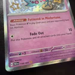 Spiritomb 158/091 SV: Paldean Fates Shiny Holo Rare Pokemon Card - Image 3