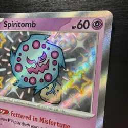 Spiritomb 158/091 SV: Paldean Fates Shiny Holo Rare Pokemon Card - Image 5