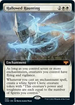 Hallowed Haunting (Extended Art, #349, NM) Innistrad: Crimson Vow (VOW), MTG - Image 1