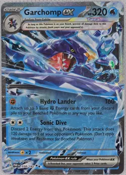 Garchomp ex 038/182 Double Rare Paradox Rift Pokemon Holo Near Mint - Image 1