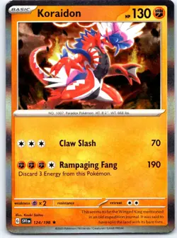 Koraidon 124/198 Rare Scarlet & Violet Pokemon NM - Image 1