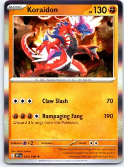 Koraidon 124/198 Rare Scarlet & Violet Pokemon Holo NM - Image 1