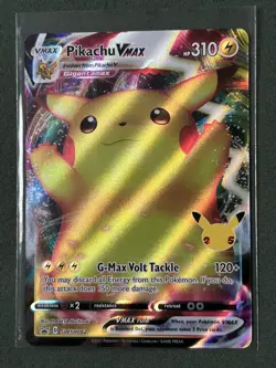 Pokemon Pikachu VMAX SWSH062 Full Art Celebrations Promo MINT - Image 1